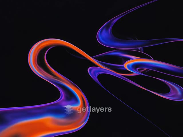 Neon Ribbon Waves preview