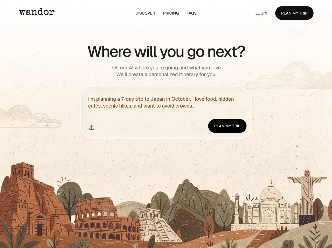 AI Trip Planner preview