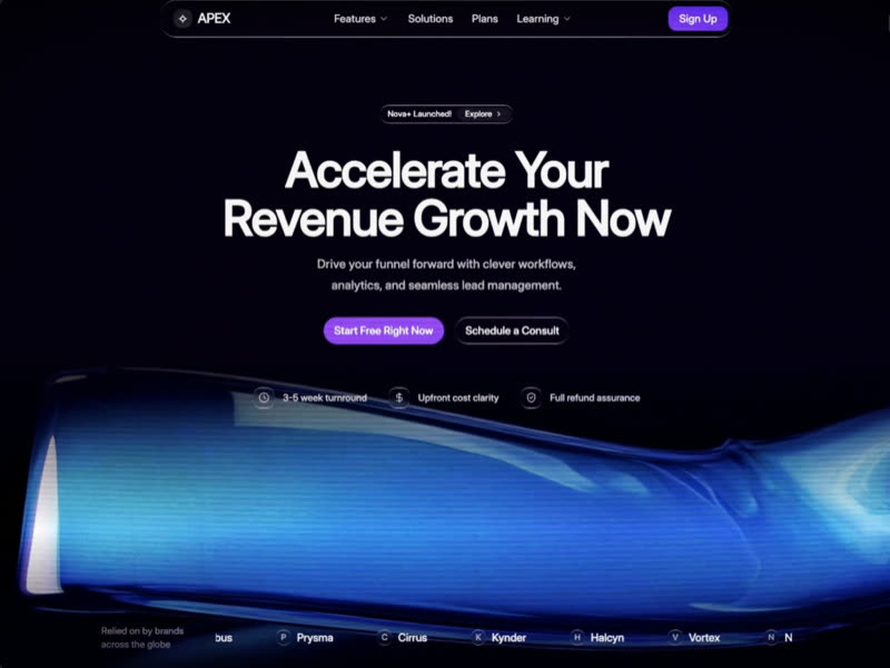 Apex SaaS &mdash; SaaS website build-prompt