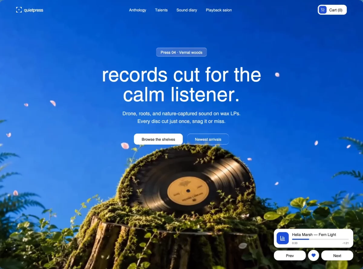 Audio Showcase preview