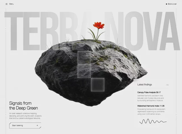Eco Intelligence &mdash; Hero Section website build-prompt