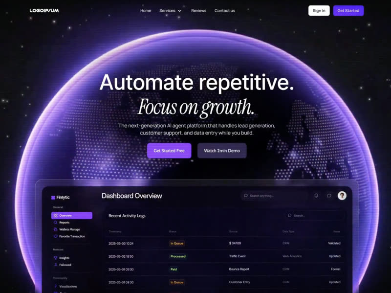 Finlytic AI Agent preview