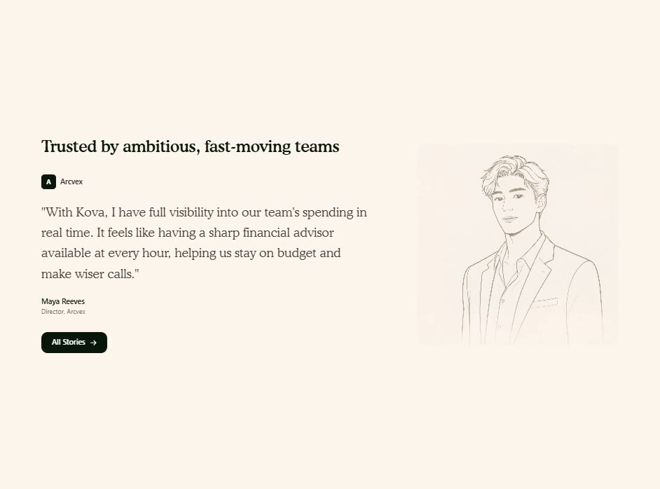 Kova Testimonial &mdash; Testimonial website build-prompt