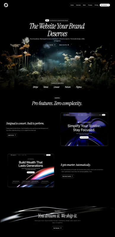 Liquid Glass Agency preview