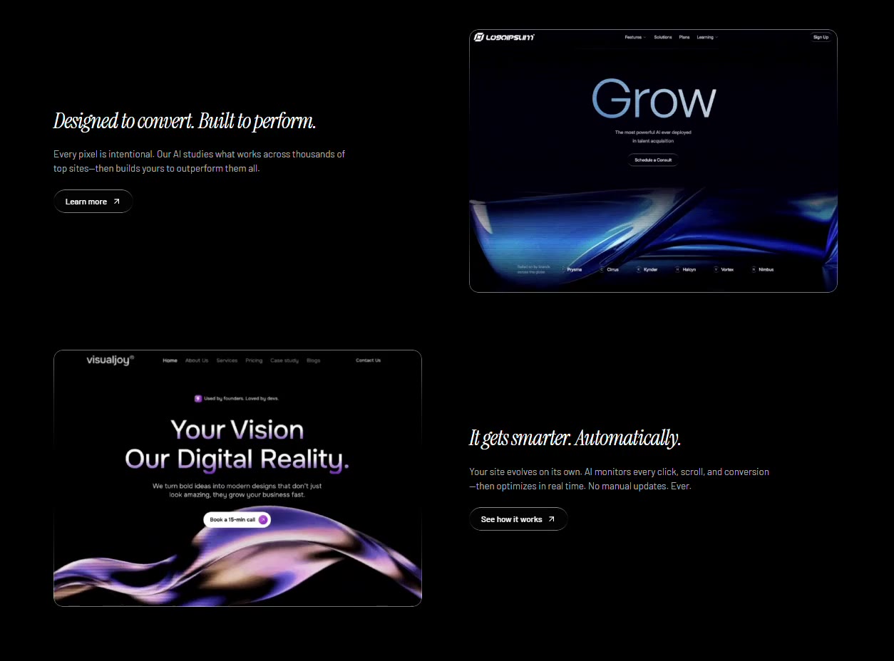 Liquid Glass Features &mdash; Features website build-prompt