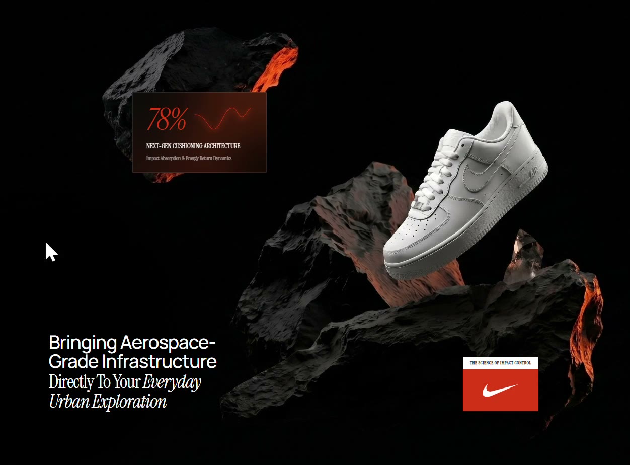 Nike Hover &mdash; Features website build-prompt