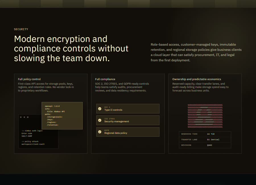 Nimbus Security &mdash; Card website build-prompt