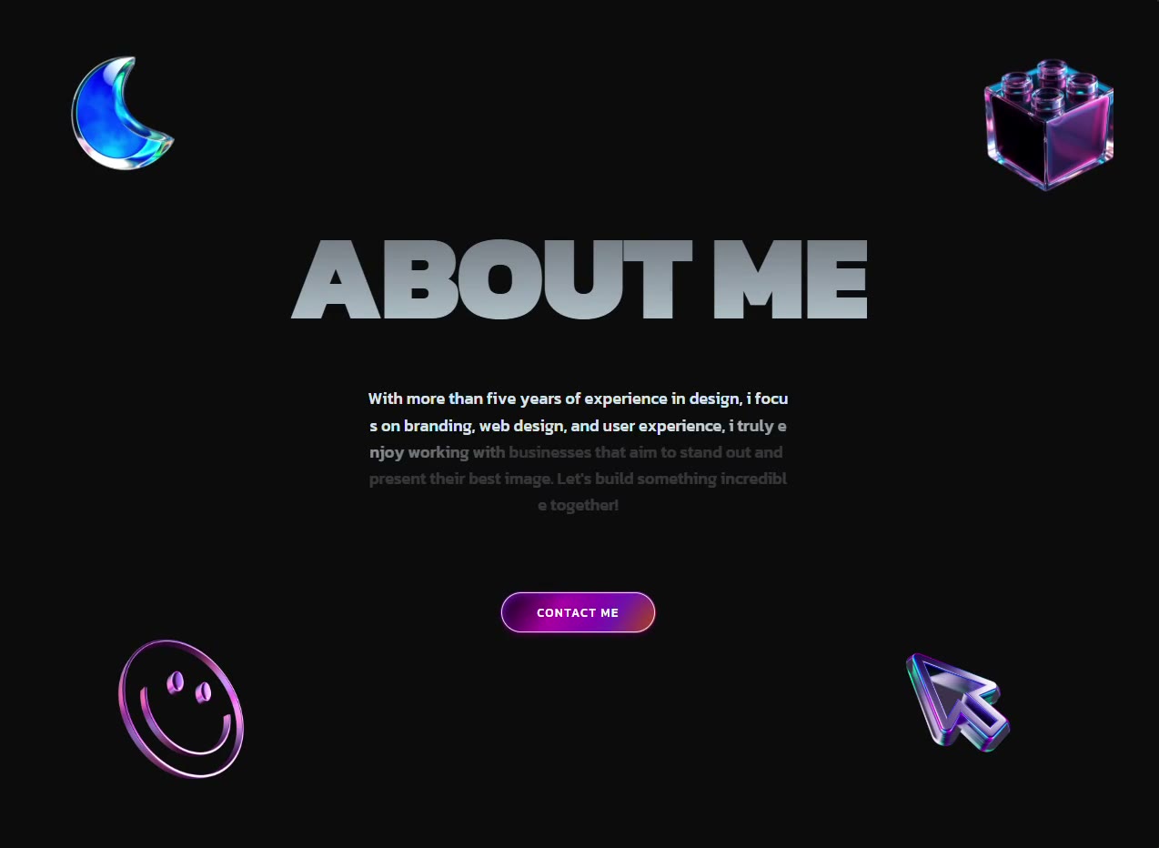 Portfolio About — About website build-prompt