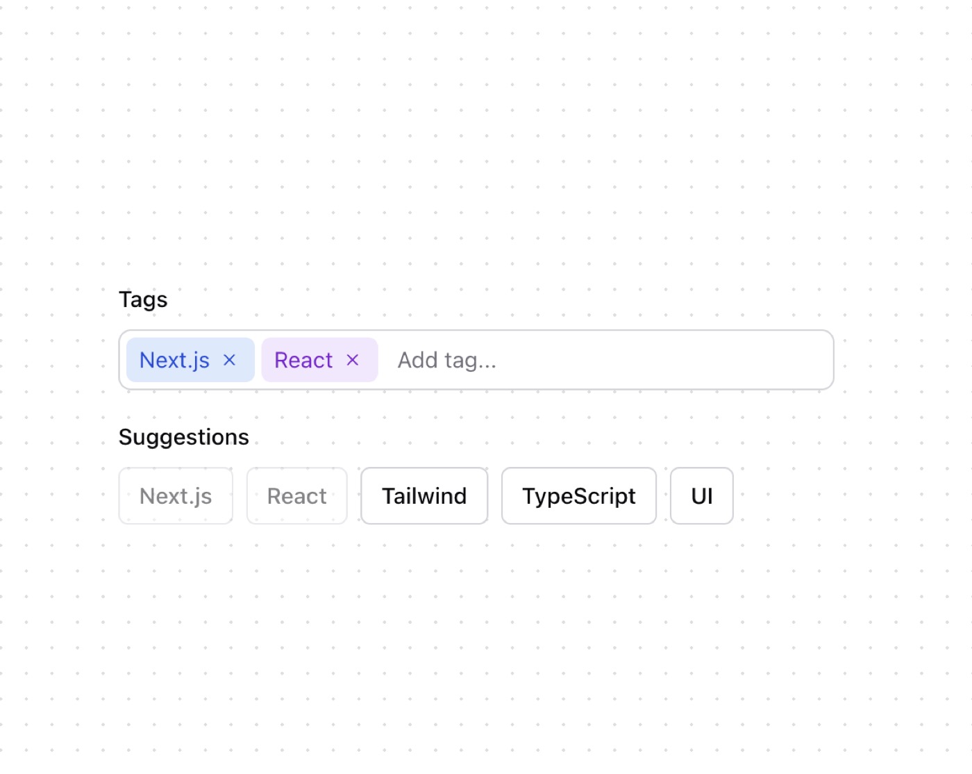 useTags preview