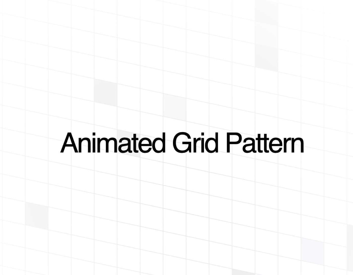 Animated Grid Pattern preview