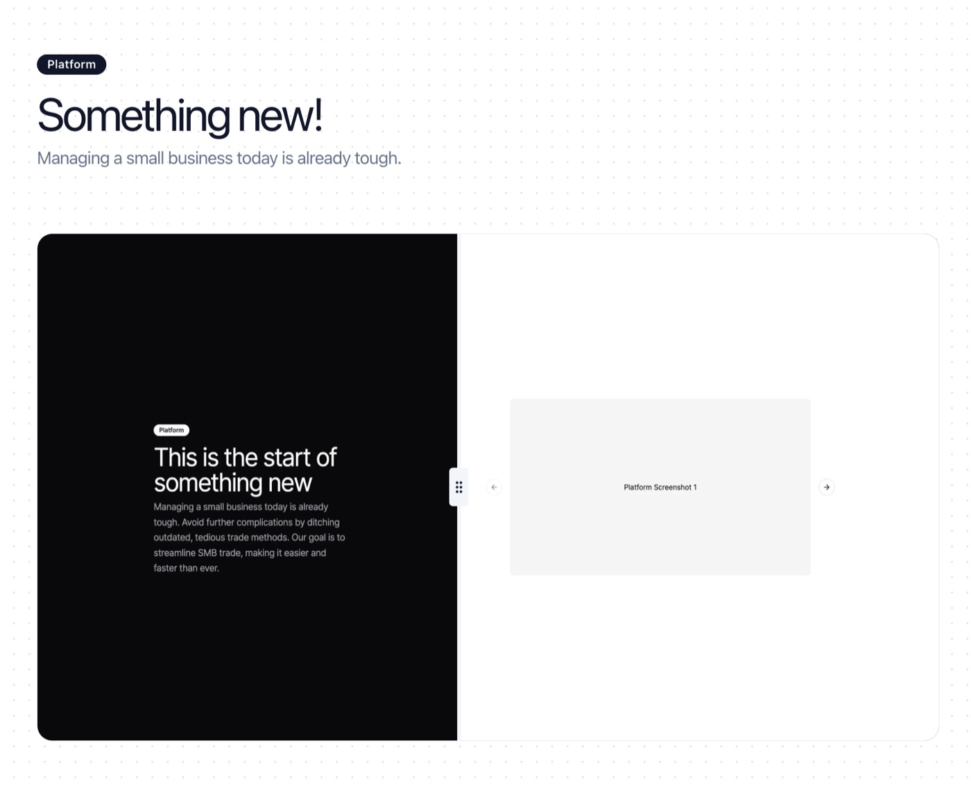 Feature with Image Comparison preview