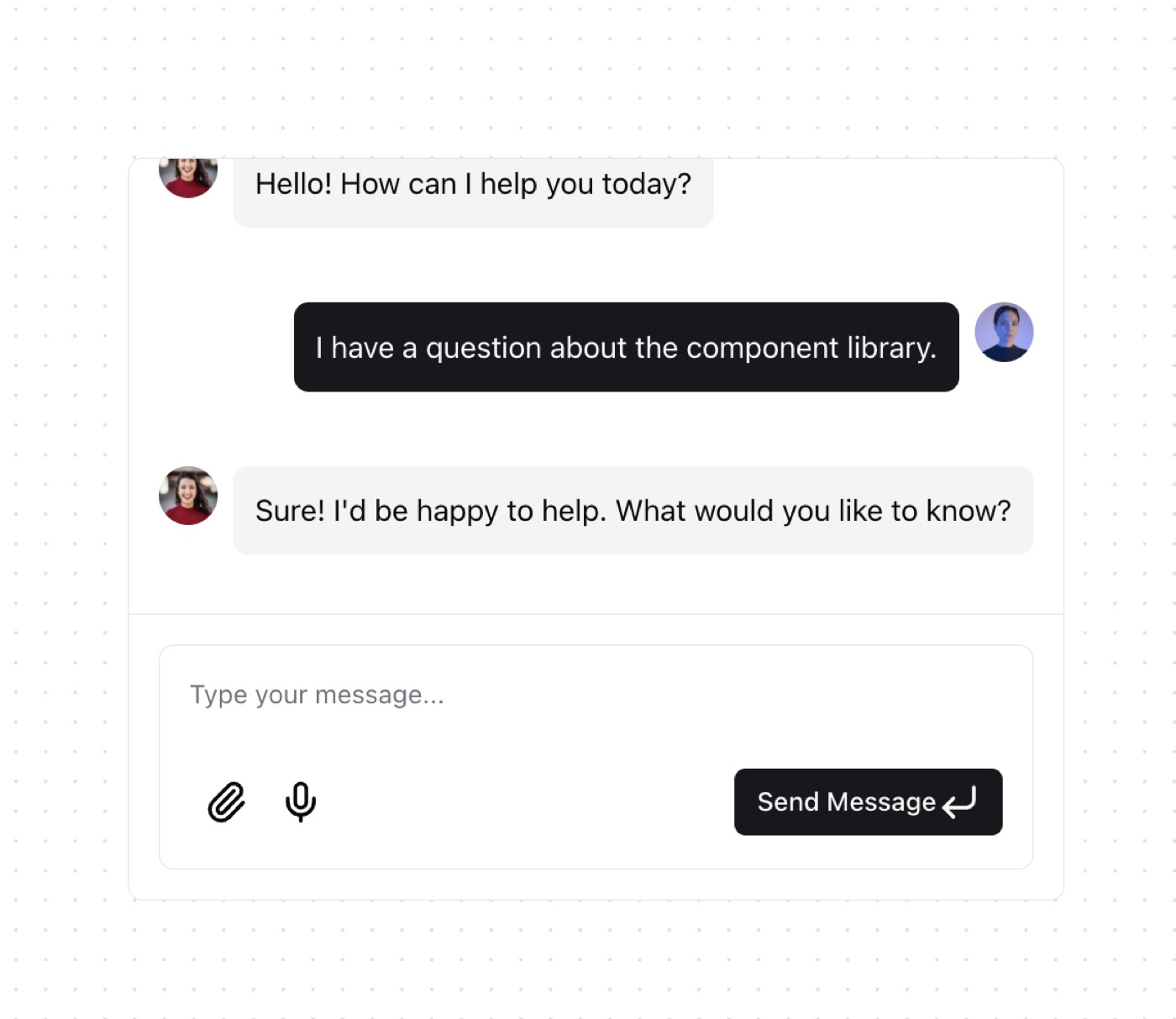 Chat Message List preview