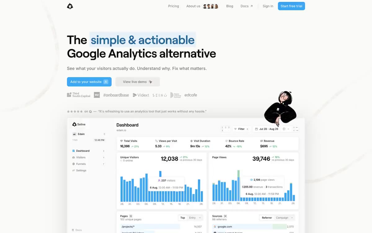 Seline Analytics Design System preview