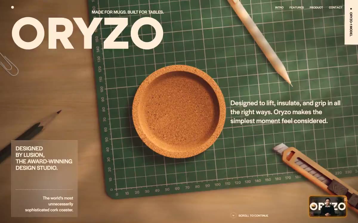 ORYZO AI Design System preview