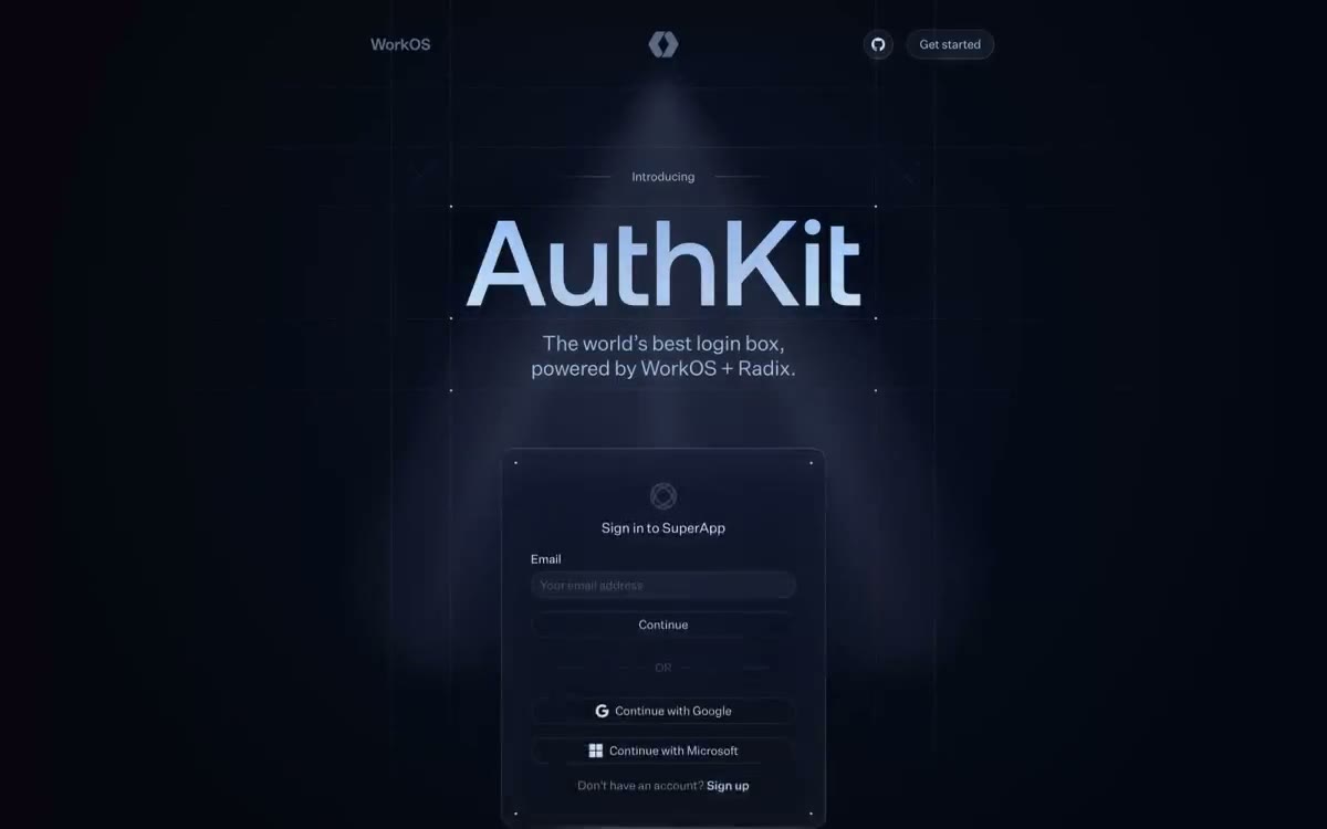 Authkit Design System preview