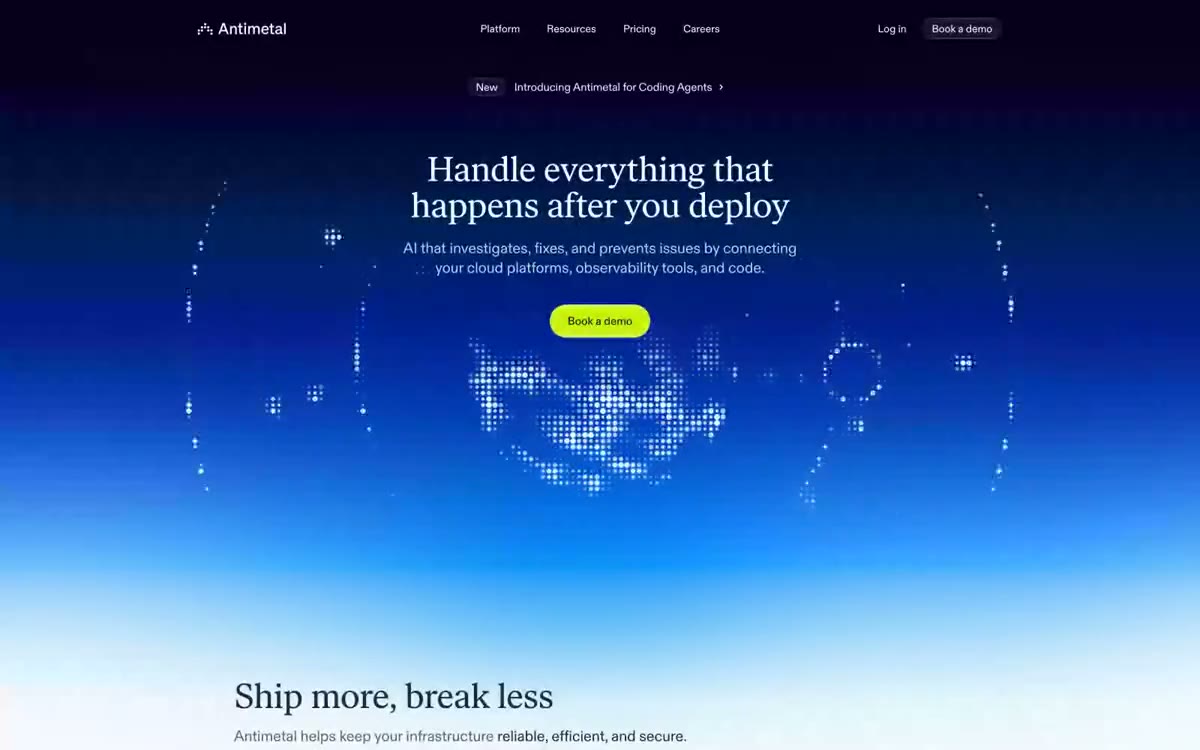 Antimetal Design System preview
