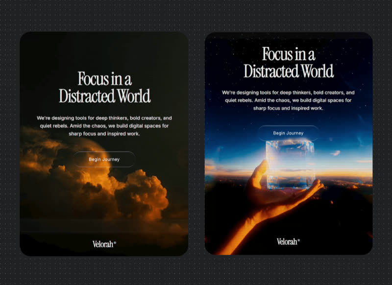 Velorah Focus &mdash; Social Media website build-prompt