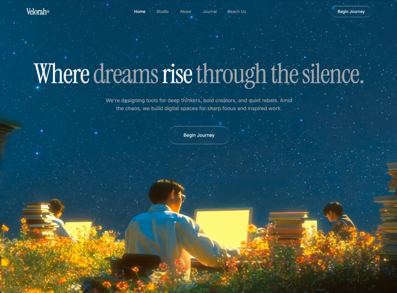 Velorah &mdash; Agency website build-prompt