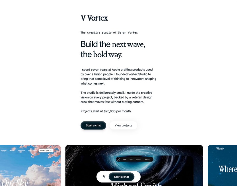 AI Designer Portfolio preview